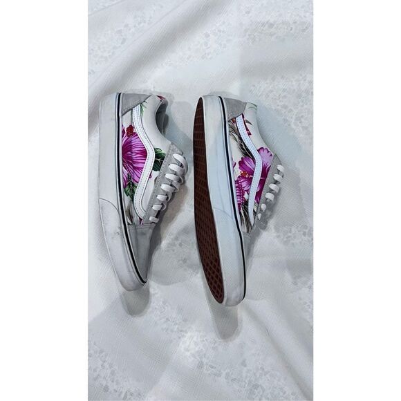 VANS OLD SKOOL ALOHA TROPICAL SKATE SHOES SNEAKERS M SZ 5.5 W SZ 7 - Picture 4 of 14